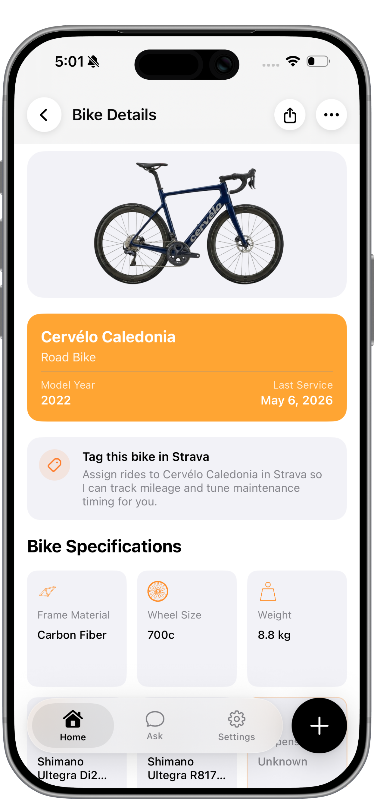 Bike details
