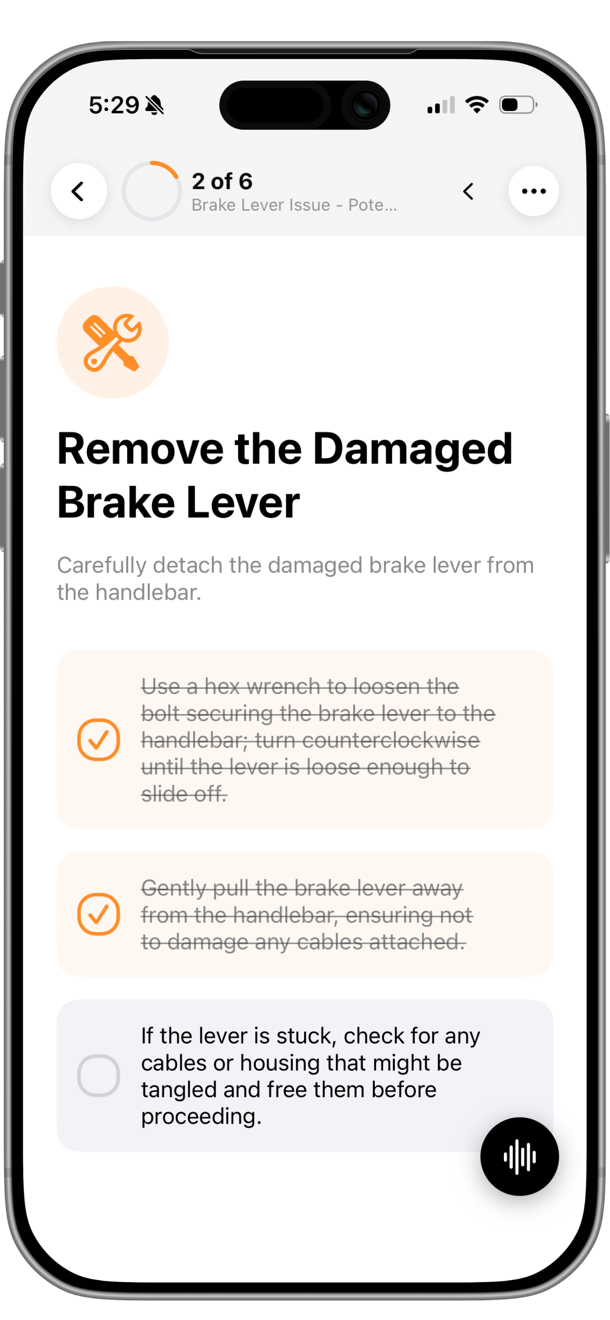 Repair flow